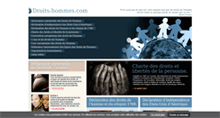 Desktop Screenshot of droits-homme.com