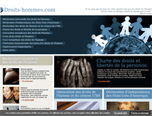 Tablet Screenshot of droits-homme.com